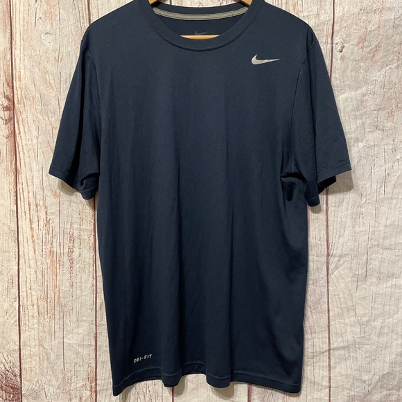 Nike Other - FINAL SALE Mens Navy Blue Nike Dri Fit Shirt Size Large